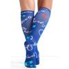 Cherokee Women’s 10-15mmHg Compression Socks – Fun Print Knee Highs with Light Support, Soft Feel – PRINTSUPPORT(Healing Thoughts)