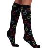 Cherokee Women’s 10-15mmHg Compression Socks – Fun Print Knee Highs with Light Support, Soft Feel – PRINTSUPPORT(Hearts on the Line)