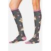 Cherokee Women’s 10-15mmHg Compression Socks – Fun Print Knee Highs with Light Support, Soft Feel – PRINTSUPPORT(Hello Gorgeous)