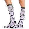 Cherokee Women’s 10-15mmHg Compression Socks – Fun Print Knee Highs with Light Support, Soft Feel – PRINTSUPPORT(Lavender Garden)