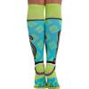 Cherokee Women’s 10-15mmHg Compression Socks – Fun Print Knee Highs with Light Support, Soft Feel – PRINTSUPPORT(Making Tracks)