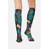 Cherokee Women’s 10-15mmHg Compression Socks – Fun Print Knee Highs with Light Support, Soft Feel – PRINTSUPPORT(Minnie Houndstooth)