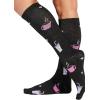 Cherokee Women’s 10-15mmHg Compression Socks – Fun Print Knee Highs with Light Support, Soft Feel – PRINTSUPPORT(Nurse Fuel)