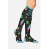 Cherokee Women’s 10-15mmHg Compression Socks – Fun Print Knee Highs with Light Support, Soft Feel – PRINTSUPPORT(Outta This World)