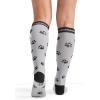 Cherokee Women’s 10-15mmHg Compression Socks – Fun Print Knee Highs with Light Support, Soft Feel – PRINTSUPPORT(Peaking Panda)
