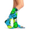 Cherokee Women’s 10-15mmHg Compression Socks – Fun Print Knee Highs with Light Support, Soft Feel – PRINTSUPPORT(Perfectly Cute)