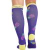 Cherokee Women’s 10-15mmHg Compression Socks – Fun Print Knee Highs with Light Support, Soft Feel – PRINTSUPPORT(Pineapple Toss)