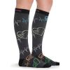 Cherokee Women’s 10-15mmHg Compression Socks – Fun Print Knee Highs with Light Support, Soft Feel – PRINTSUPPORT(Pop Beats)