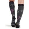 Cherokee Women’s 10-15mmHg Compression Socks – Fun Print Knee Highs with Light Support, Soft Feel – PRINTSUPPORT(Pop Beats)