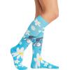 Cherokee Women’s 10-15mmHg Compression Socks – Fun Print Knee Highs with Light Support, Soft Feel – PRINTSUPPORT(Positively Eeyore)
