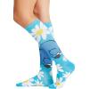 Cherokee Women’s 10-15mmHg Compression Socks – Fun Print Knee Highs with Light Support, Soft Feel – PRINTSUPPORT(Positively Eeyore)