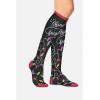 Cherokee Women’s 10-15mmHg Compression Socks – Fun Print Knee Highs with Light Support, Soft Feel – PRINTSUPPORT(Shine Bright)