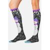 Cherokee Women’s 10-15mmHg Compression Socks – Fun Print Knee Highs with Light Support, Soft Feel – PRINTSUPPORT(Snowman Love)