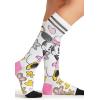 Cherokee Women’s 10-15mmHg Compression Socks – Fun Print Knee Highs with Light Support, Soft Feel – PRINTSUPPORT(So Cute Minnie)