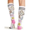 Cherokee Women’s 10-15mmHg Compression Socks – Fun Print Knee Highs with Light Support, Soft Feel – PRINTSUPPORT(So Cute Minnie)