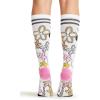 Cherokee Women’s 10-15mmHg Compression Socks – Fun Print Knee Highs with Light Support, Soft Feel – PRINTSUPPORT(So Cute Minnie)