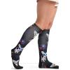 Cherokee Women’s 10-15mmHg Compression Socks – Fun Print Knee Highs with Light Support, Soft Feel – PRINTSUPPORT(Sugar Skull Pups)