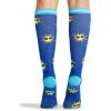 Cherokee Women’s 10-15mmHg Compression Socks – Fun Print Knee Highs with Light Support, Soft Feel – PRINTSUPPORT(Sunny Days)