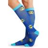 Cherokee Women’s 10-15mmHg Compression Socks – Fun Print Knee Highs with Light Support, Soft Feel – PRINTSUPPORT(Sunny Days)
