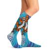 Cherokee Women’s 10-15mmHg Compression Socks – Fun Print Knee Highs with Light Support, Soft Feel – PRINTSUPPORT(Tigger Splash)