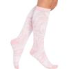 Cherokee Women’s 10-15mmHg Compression Socks – Fun Print Knee Highs with Light Support, Soft Feel – PRINTSUPPORT(Tonal Waves)