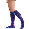 Cherokee Women’s 10-15mmHg Compression Socks – Fun Print Knee Highs with Light Support, Soft Feel – PRINTSUPPORT(Trees Galore)