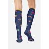 Cherokee Women’s 10-15mmHg Compression Socks – Fun Print Knee Highs with Light Support, Soft Feel – PRINTSUPPORT(You’re Amazing)