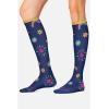 Cherokee Women’s 10-15mmHg Compression Socks – Fun Print Knee Highs with Light Support, Soft Feel – PRINTSUPPORT(You’re Amazing)