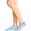 Cherokee Women’s Ankle Socks, No Show Design with Arch Support & Light Compression, Soft Cotton Blend – SECRETSHOW(Fun in the Sun)