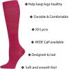 Cherokee Women’s Compression Socks, 10-15 mmHg, Knee High, 4-Pair Pack, Soft Fit, Regular & Wide Calf – TRUESUPPORT(Bleach)