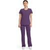 Cherokee Womens Infinity Crew Neck Scrubs Shirt(Eggplant)