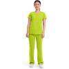 Cherokee Womens Infinity Crew Neck Scrubs Shirt(Lime Time)