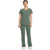Cherokee Womens Infinity Crew Neck Scrubs Shirt(Olive)