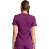 Cherokee Womens Infinity Crew Neck Scrubs Shirt(Orchid Flower)