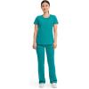 Cherokee Womens Infinity Crew Neck Scrubs Shirt(Teal Blue)