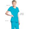 Cherokee Womens Infinity Crew Neck Scrubs Shirt(Turquoise)