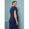 Cherokee Women’s Maternity Mock Wrap Knit Panel Top(Navy Blue)