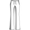Cherokee Women’s Petite Workwear Scrubs Core Stretch Jr. Fit Drawstring Pant(Navy)
