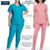 Cherokee Women’s Petite Workwear Scrubs Core Stretch Jr. Fit Drawstring Pant(White)