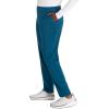 Cherokee Women’s Pull-on Cargo Scrub Pant Mid Rise Tapered Leg with 4 Pockets – CK248A(Caribbean Blue)