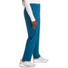 Cherokee Women’s Pull-on Cargo Scrub Pant Mid Rise Tapered Leg with 4 Pockets – CK248A(Caribbean Blue)