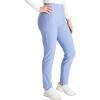 Cherokee Women’s Pull-on Cargo Scrub Pant Mid Rise Tapered Leg with 4 Pockets – CK248A(Ciel)