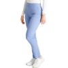 Cherokee Women’s Pull-on Cargo Scrub Pant Mid Rise Tapered Leg with 4 Pockets – CK248A(Ciel)