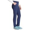 Cherokee Women’s Pull-on Cargo Scrub Pant Mid Rise Tapered Leg with 4 Pockets – CK248A(Navy)