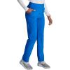 Cherokee Women’s Pull-on Cargo Scrub Pant Mid Rise Tapered Leg with 4 Pockets – CK248A(Royal)