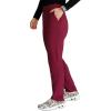 Cherokee Women’s Pull-on Cargo Scrub Pant Mid Rise Tapered Leg with 4 Pockets – CK248A(Wine)