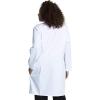 Cherokee Women’s Scrub Lab Coat with Button Up Front, 3 Pockets Modern Classic fit and Mechanical Stretch Fabric CK421(White)