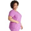 Cherokee Women’s Scrub Top Snap Front Henley with 2 Pockets and Center Back Length of 26″ – CK749A(Vibran Violet)