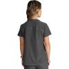Cherokee Women’s Scrub Top Tuckable Contemporary Fit with 1 Pocket CK748A(Heather Pewter)