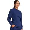 Cherokee Workwear Professionals Men & Women Scrubs Top Pocketless Crew Neck WW790(Navy)
